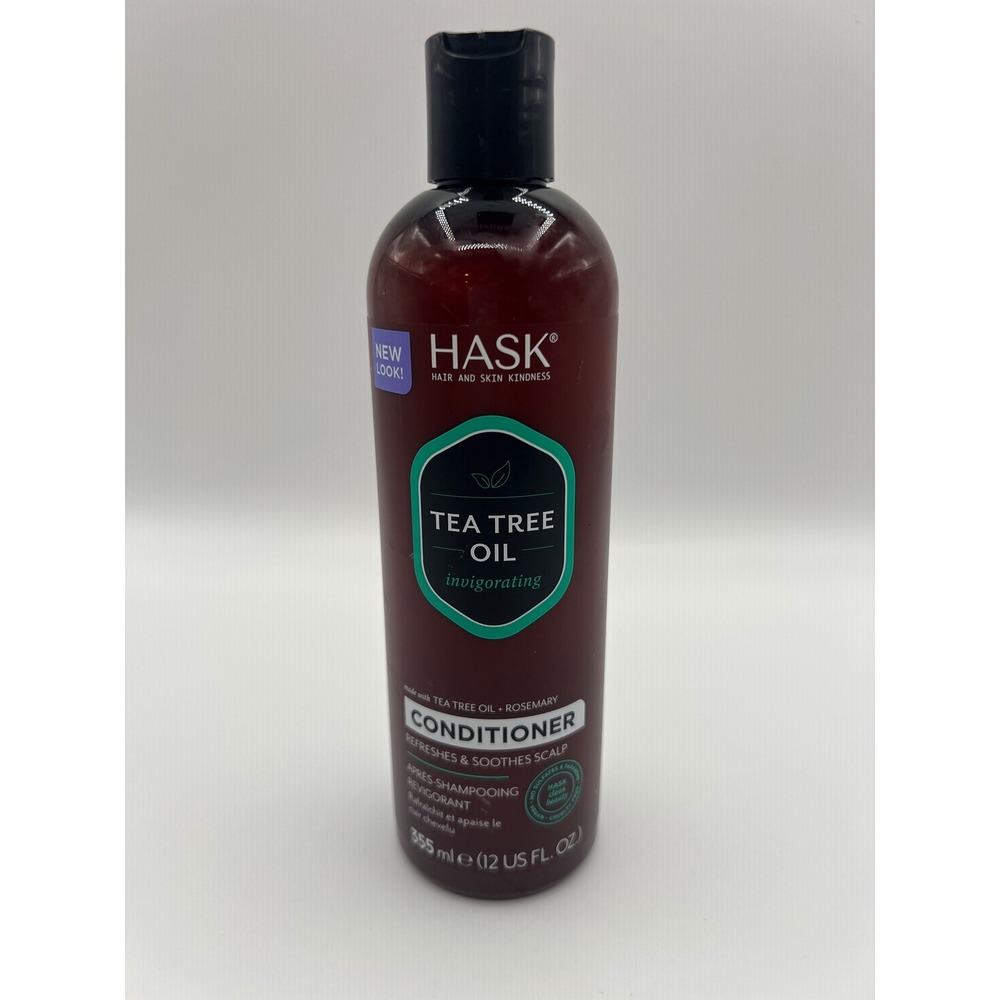 HASK Tea Tree Oil Rosemary Invigorating Conditioner 12oz Refresh Soothe Scalp